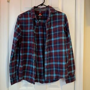 Quicksilver button up flannel